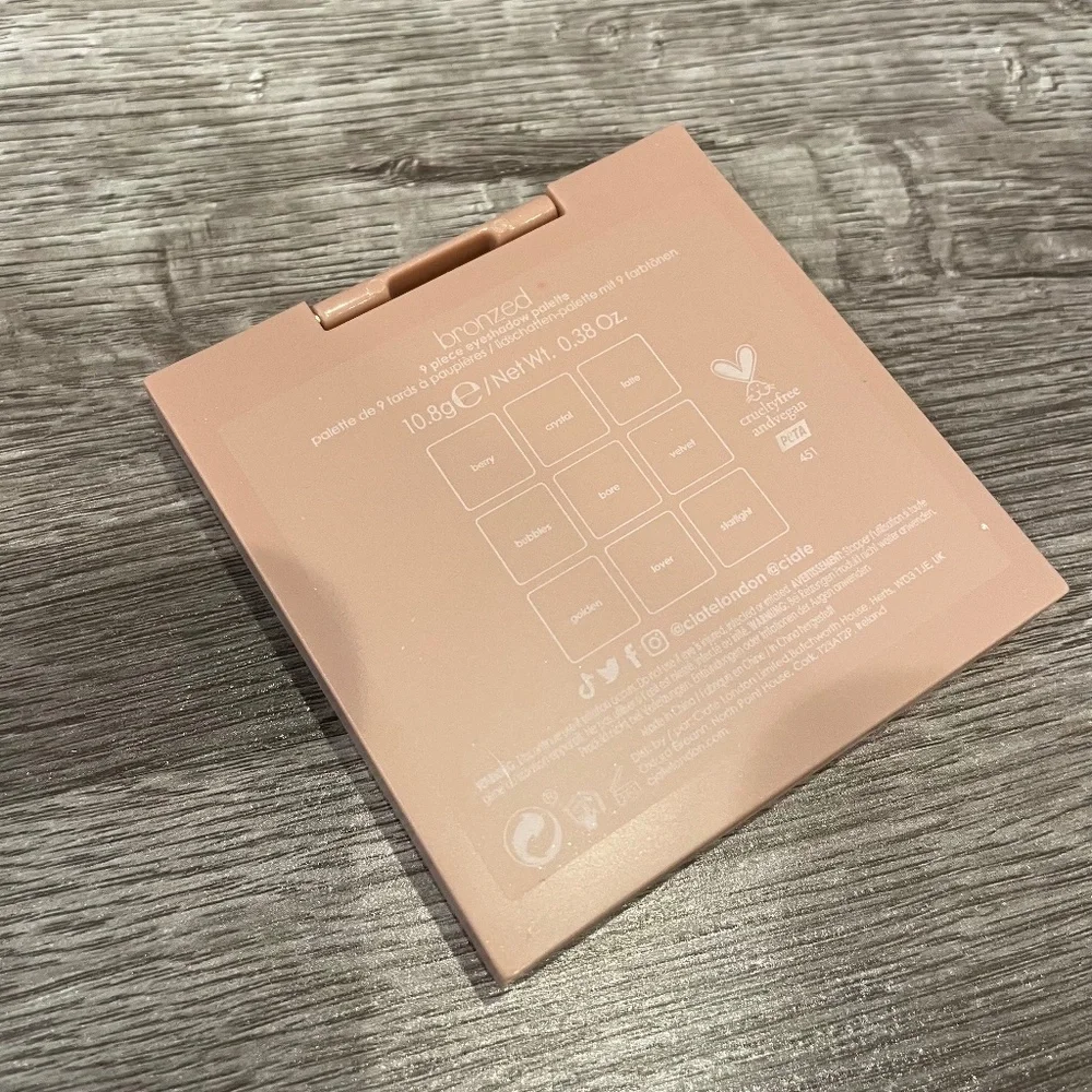 Ciate London Eyeshadow Palette in Bronzed - 9 Shades!